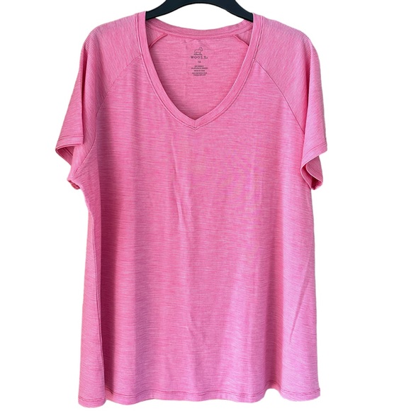 Woolx Mia Tee Pink Stripe - Picture 2 of 4